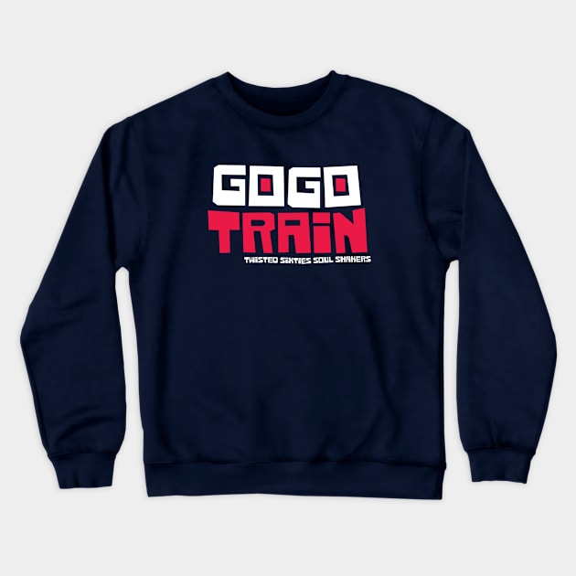 Sixties GoGo Train Crewneck Sweatshirt by modernistdesign